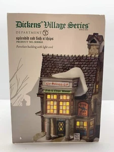 Dept 56 “Splendid Cod Fish and Chips” #808868 Dickens Village Series. - Picture 1 of 8