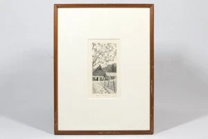 Ryohei Tanaka Japanese Etching Print "Path of Fallen Leaves" Signed ED150 1984 - Picture 1 of 18