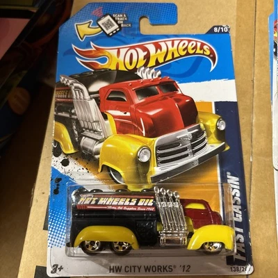 HOT WHEELS 2012 CITY WORKS FAST GASSIN FACTORY SEALED Red - Image 1 of 4