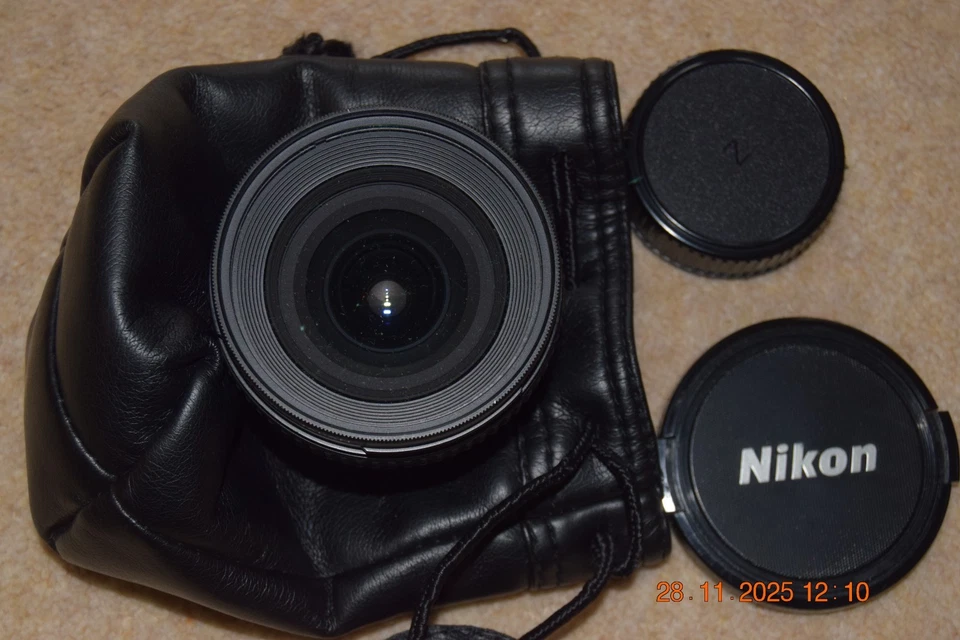Nikon AF Nikkor 20mm F2.8 Ultra Wide Angle Lens & Nikon L37c Filter - Very Nice - Image 1 of 4