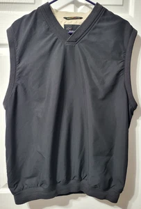 Chaleco de golf Greg Norman Performance para hombre M negro pulóver elástico - Imagen 1 de 8