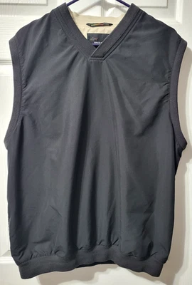 Chaleco de golf Greg Norman Performance para hombre M negro pulóver elástico Foto 1 de 4