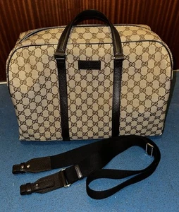 Authentic Gucci Duffle Weekend Bag – Tan & Brown Monogram – Unused - Picture 1 of 9