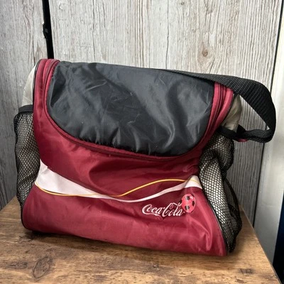 Vintage Coca Cola Cooler Bag World Cup Football Edition With Strap Cool Bag - Image 1 of 4