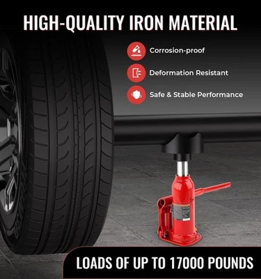 Sillín de elevación adaptador de eje hidráulico negro 2 en 1 para gato de botella de 4-12 toneladas Foto 1 de 4