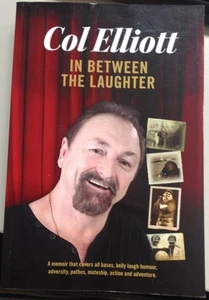 Elliott IN BETWEEN THE LAUGHTER Signed SC Book - Picture 1 of 1