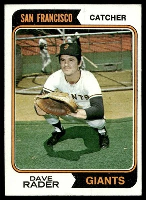 1974 Topps Dave Rader San Francisco Giants #213 - Image 1 of 2