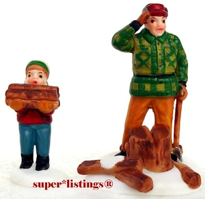 Dept. 56 Woodcutter And Son Set de 2 Nueva Inglaterra 59682 Envío Gratuito - Imagen 1 de 1