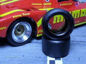 1/24 URETHANE SLOT CAR TIRES 2pr "Soft" fit BRM Porsche 962C & Toyota R88C - Picture 1 of 1