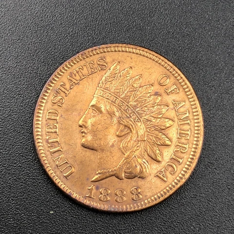 1888 Indian Head Cent UNC Details Cover