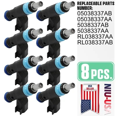 8PCS Fuel Injectors 05038337AB For Dodge Charger Jeep Grand Cherokee 2012-2021 - Image 1 of 4