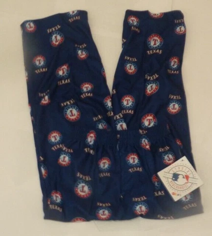 NEW MLB Texas Rangers Loungewear Sleepwear Pants Boys Kids 5 6 M Medium NEW NWT Cover