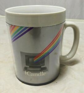 Vintage Promotional Insulated Mug ~Candle Computers ~Mug ~Circa 1980's ~VGC SC22