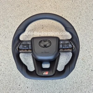 Toyota LC300 & Hilux GR Sport Steering Wheel Grey Stitching Fortuner Genuine OEM - Picture 1 of 5