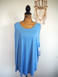 Tek Gear Sweat Wicking Breathable Performance Active Tank Top Sky Blue Sz 3X NWT - Picture 1 of 6