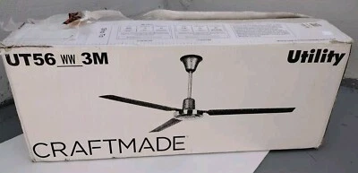 Craftmade Ceiling Fan White UT56 WW 3M Metal Blades - Image 1 of 4