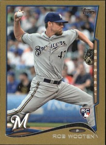 2014 Topps Mini Gold Baseball Card #494 Rob Wooten /63