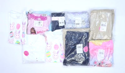 The Children's Place 批量 16 个女孩大号 10 12 混合季节上衣下装 — 第 1/4 张图片