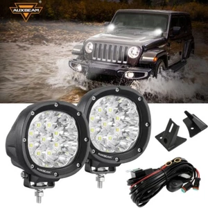 Par de luces de trabajo LED antiniebla de conducción + soporte de montaje para Jeep Wrangler JK 07-18 4" - Imagen 1 de 12