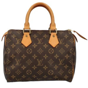 LOUIS VUITTON Speedy 25 M41528 Monogram Handbag Brown USED - Picture 1 of 7