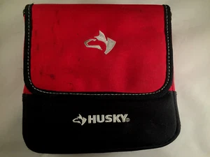 Husky Clip on Tool Belt Pouch, Heavy Duty Hard Case, Waterproof - 7" x 7" x 2" - Picture 1 of 4
