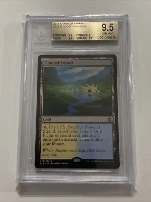Flooded Strand Khans Of Tarkir MTG Beckett Graded BGS 9.5 Gem Mint - Image 1 of 2