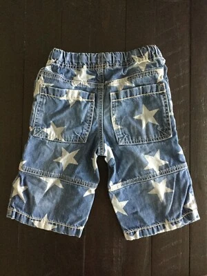 Mini Boden Denim Boardshorts Estrellas, Surfer Skater Talla 5 (Y6) Foto 1 de 3