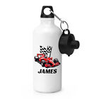 Personalised Racing Car Red Sports Water Bottle Dad Fathers Day Grandad Son Kids