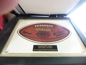 WILSON OFFICIAL FOOTBALL FLAT PANEL FROM WILSON 2004 SB PATRIOTS VS INDY ( 1/1) - Picture 1 of 3