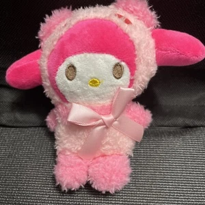 Hello Kitty Sanrio My Melody Keychain Plush NEW FREE SHIPPING FREE SHIPPING NEW - Picture 1 of 2