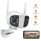 4K WiFi Camera Dual Lens Ultra Wide Angle Real Time Security Camera Motion Detec