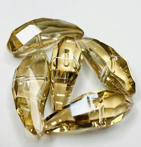 5530 Swarovski Element Crystals 28mm Crystal Golden Shadow Aquiline Bead 5 Pcs - Bild 1 von 1