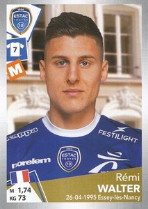 T39 REMI WALTER # FRANCE UPDATE ESTAC TROYES STICKER PANINI FOOT 2018
