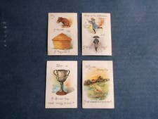 Lambert & Butler ( Conundrums ) Green Backs x 4 ( Good - Very Good ) 1901