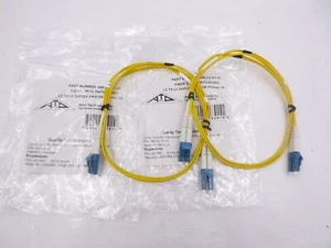 2 Pack 1 Meter Allen Tel GBLC2-D1-15 LC To LC Duplex Fiber Optic Patchcord Cable - Picture 1 of 3