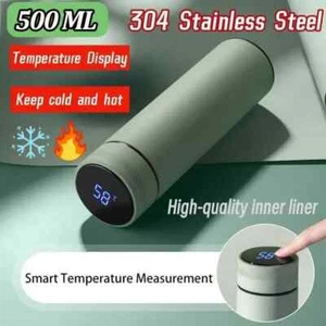 Intelligent Temperature Display Thermal Mug 304 Stainless Steel Thermos Bottle L - Picture 1 of 36