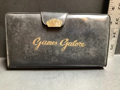 Vintage Games Galore Travel Set Chess Checkers Poker Dice Made in Hong Kong - Image 1 of 4