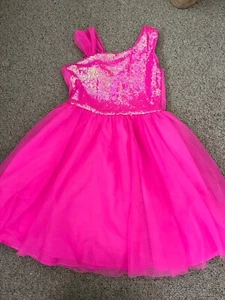 Girls 14-16 Cat & Jack Pink Sequin & Tulle Dress  - Picture 1 of 1