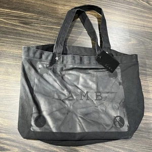 L.A.M.B By Gwen Stefani Black Tote Bag - New With Tags Grunge - Picture 1 of 7