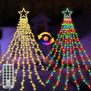 Christmas Decoration Lights 320 LED Color Changing Outdoor Star String Lights... - Picture 1 of 9