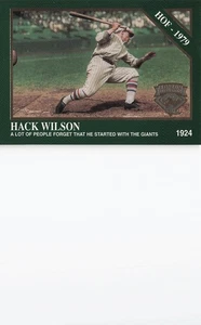 1995 Conlon Collection TSN Color #41 Hack Wilson - Picture 1 of 2