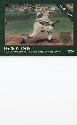1995 Conlon Collection TSN Color #41 Hack Wilson - Image 1 of 2
