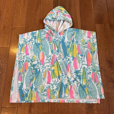 Niñas Lilly Pulitzer Lyra Capucha Cubrir Terry Playa Y Bae Veleros S (4-5) Foto 1 de 4