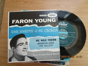 FARON YOUNG = THE SHRINE OF ST. CECELIA (AMERICAN) E.P. P/C EX+ - Bild 1 von 2