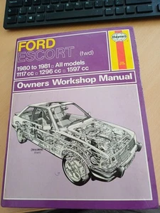 Haynes Ford Escort 1980 to 1981 Workshop Manual In Good Condition - Picture 1 of 4