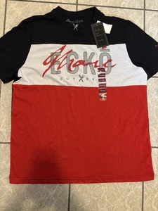 Marc Ecko Cut & Sew Mens XL T Shirt Red Black Short Sleeve New With Tags - Picture 1 of 10