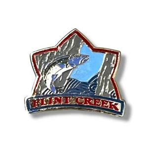 Flint Creek Wiggins Mississippi Pez Vintage Solapa Chaleco Sombrero Prendedor B13 - Imagen 1 de 3