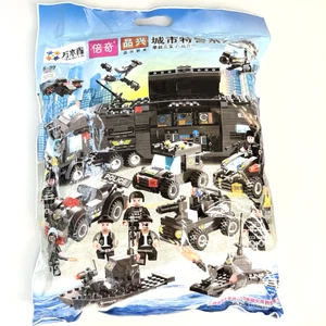 SWAT Police City Building Blocks Set Helicopter Truck Car Boat Mini Figure New - Picture 1 of 13