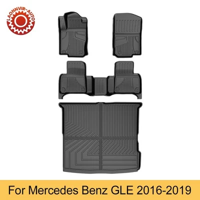 For Mercedes-Benz GLE 2016-2019 Car All Weather Floor Mats&Trunk Mat Cargo Liner Foto 1 de 4