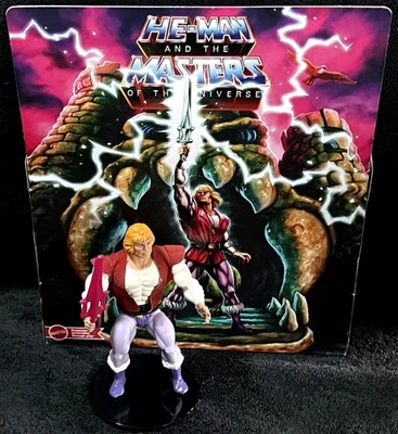 1984 PRINCE ADAM • CUSTOM STAND • VINTAGE MASTERS OF THE UNIVERSE - Image 1 of 4
